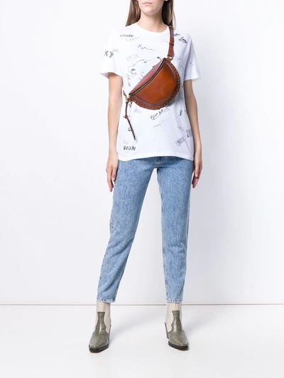 Isabel Marant Skano Leather Belt Bag In Brown