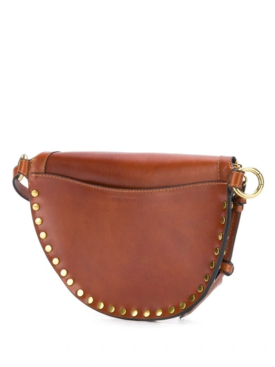 Shop Isabel Marant Skano Leather Belt Bag In Brown