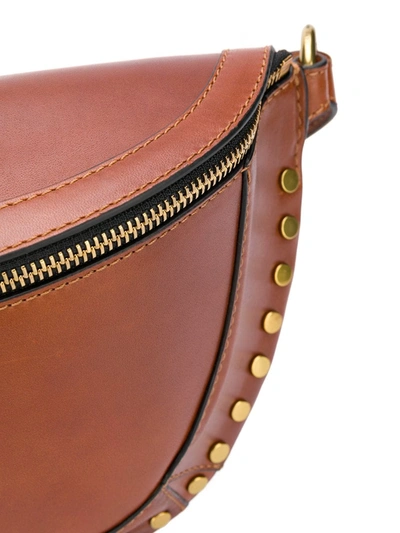 Isabel Marant Skano Leather Belt Bag In Brown