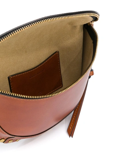 Isabel Marant Skano Leather Belt Bag In Brown