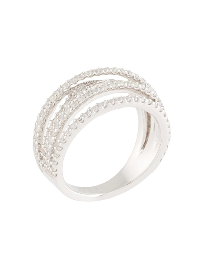 Shop Apm Monaco Croisette Five-hoop Ring In Silver
