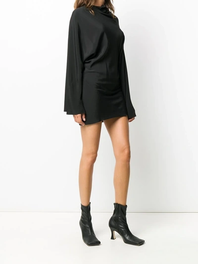 Shop Rick Owens Seb Mini Dress In Black