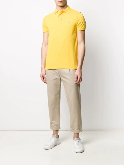 Polo Ralph Lauren Ralph Lauren Slim Fit Polo T Shirt Yellow In Yellow
