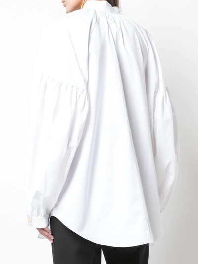 Shop Maison Rabih Kayrouz Poplin Shirt In White