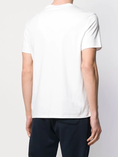 Shop Polo Ralph Lauren Logo Embroidered T-shirt In White