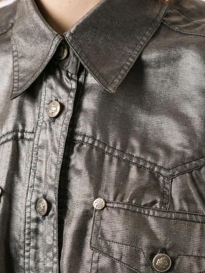 Pre-owned Versace Metallic Sleeveless Shirt