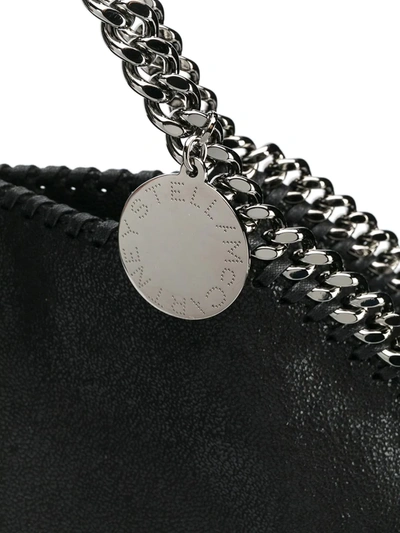Stella Mccartney Black Large Chain Tote Handbag For Women In Black