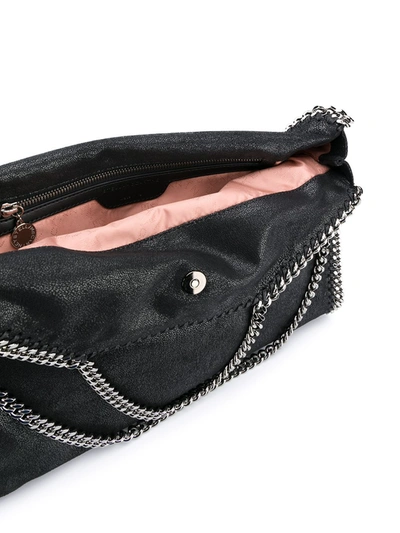 Stella Mccartney Black Large Chain Tote Handbag For Women In Black
