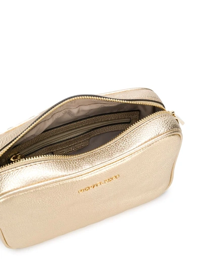 Michael Michael Kors Jet Set Crossbody Bag In Gold
