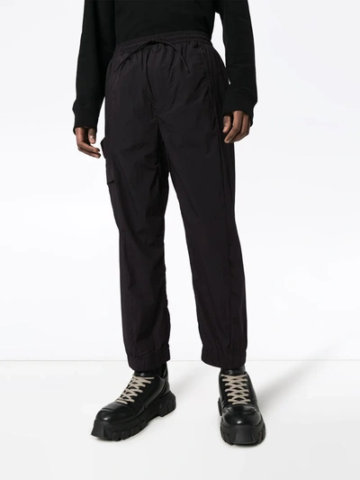 Shop Y-3 Cropped Cargo Trousers In Black