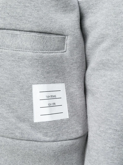 Shop Thom Browne 4-bar V-neck Cardigan In Grey