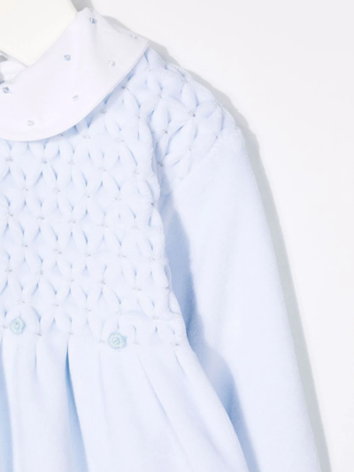 Siola Diamond Knit Pattern Pyjamas In 蓝色