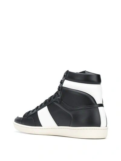 Shop Saint Laurent Court Classic Sl/10 High-top Sneakers In White