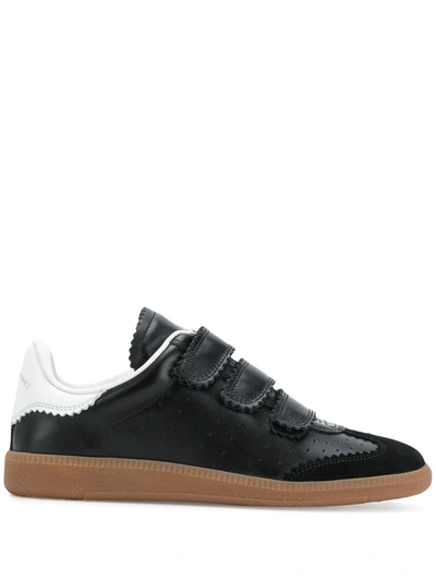 Shop Isabel Marant Beth Basket Sneakers In Black