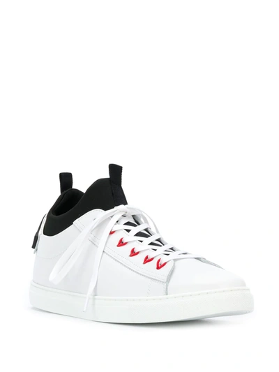 Shop Dsquared2 Sock Insert Sneakers In White