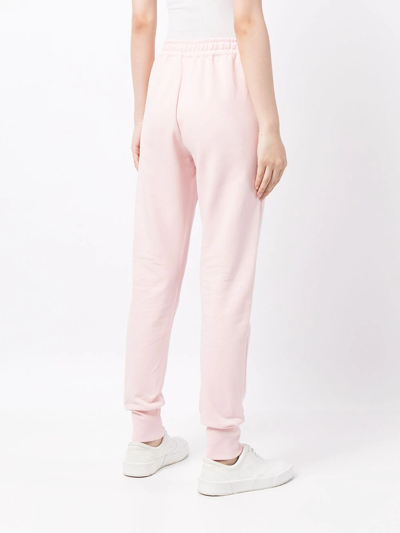 Shop Ps By Paul Smith Drawstring-waist Cotton Track Pants In Rosa