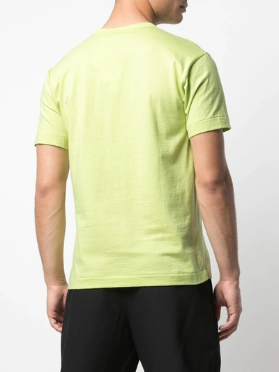 Comme Des Garçons Play Logo Print T-shirt In Green