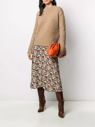 Shop Victoria Beckham Chunky-knit Wool Jumper In Neutrals