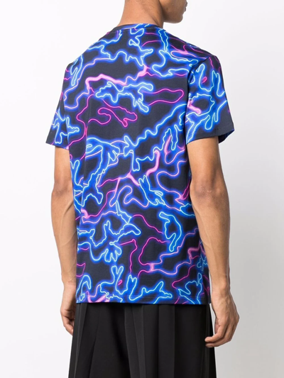 Shop Valentino Graphic-print T-shirt In Blau