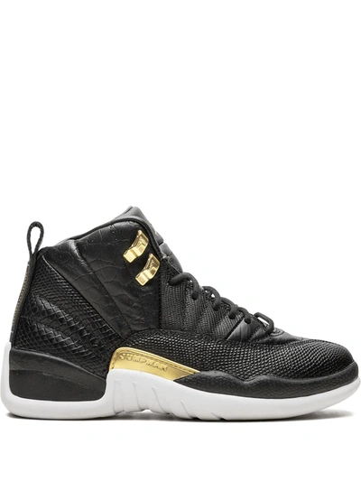 Shop Jordan Air  12 Retro Sneakers In Black