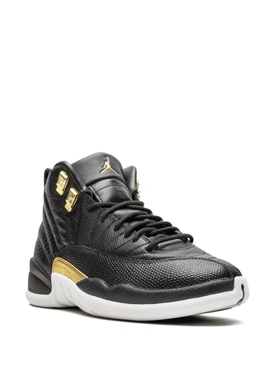 Shop Jordan Air  12 Retro Sneakers In Black