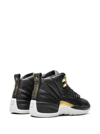 Shop Jordan Air  12 Retro Sneakers In Black