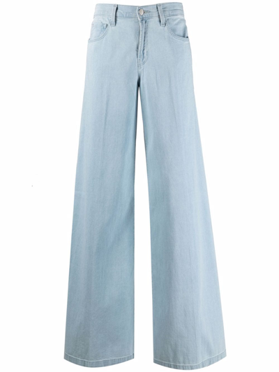 Shop J Brand Wide-leg Jeans In Blue