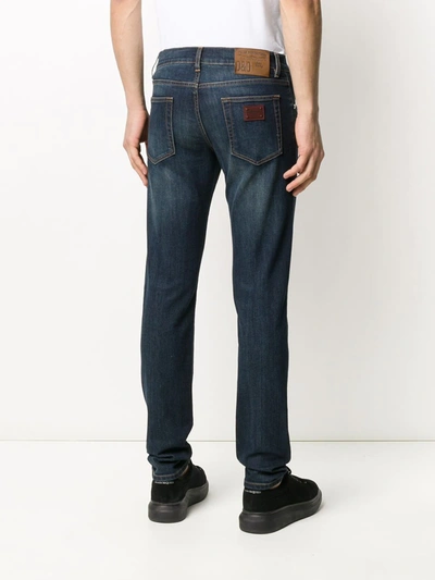 Shop Dolce & Gabbana Distressed Detail Jeans In Blue