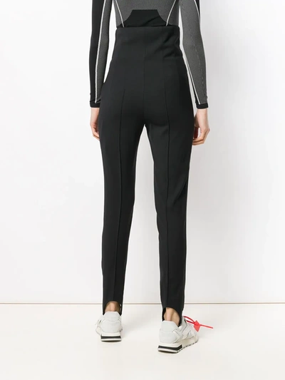 Shop Off-white Zip-front Slim-fit Trousers In Black