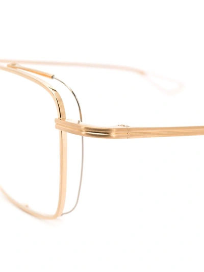 Shop Dita Eyewear Lineto Glasses In Gold