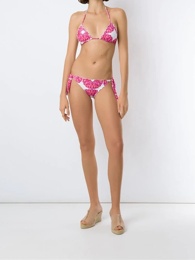 Shop Amir Slama Mandala Abstract-print Bikini Set In Pink