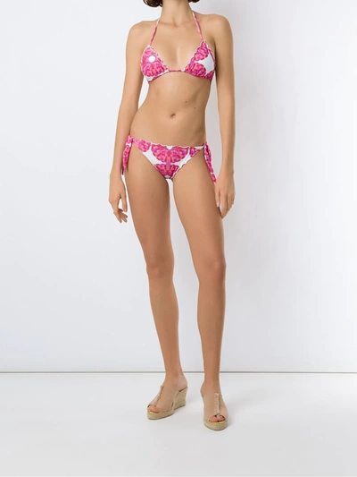 Amir Slama Mandala Abstract-print Bikini Set In Pink