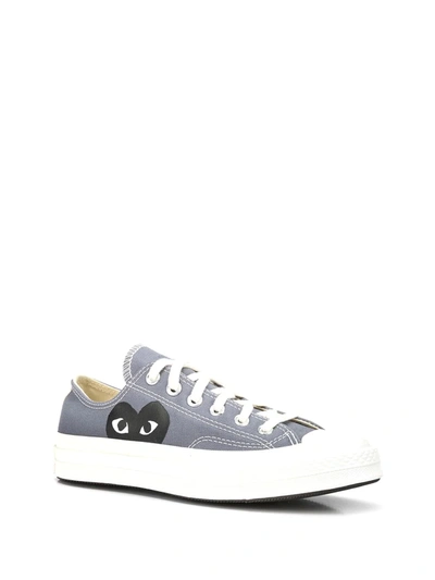 Shop Comme Des Garçons Play X Converse Chuck Taylor '70 Low-top Sneakers In Grey