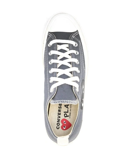 Shop Comme Des Garçons Play X Converse Chuck Taylor '70 Low-top Sneakers In Grey