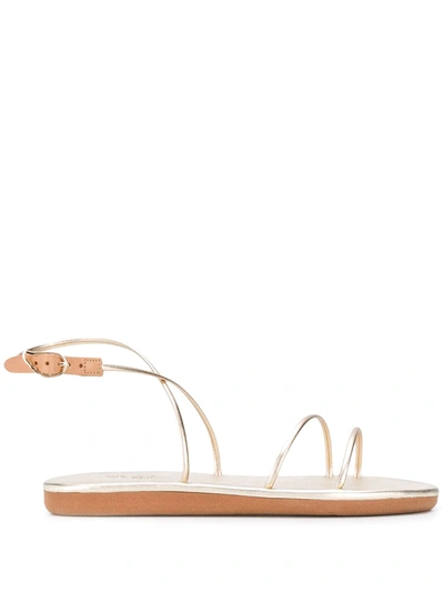 Shop Ancient Greek Sandals Angel Slingback Sandals In Metallic