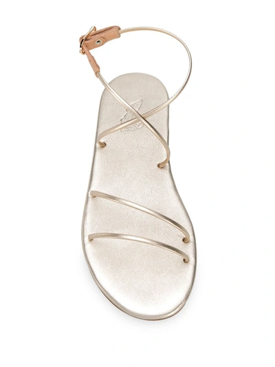 Shop Ancient Greek Sandals Angel Slingback Sandals In Metallic