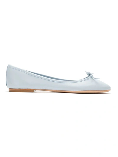 Shop Sarah Chofakian Leather Ballerinas In Blue