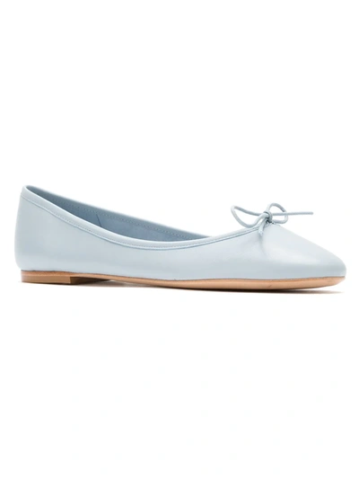 Sarah Chofakian Leather Ballerinas In Blue