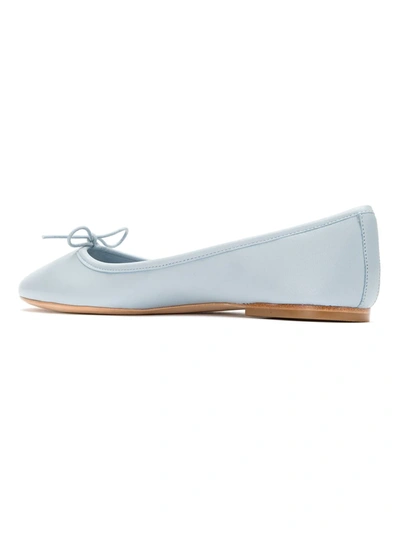Sarah Chofakian Leather Ballerinas In Blue