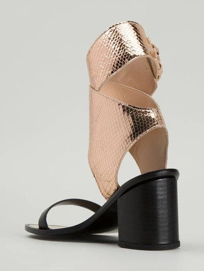 Shop Markus Lupfer Faux Snakeskin Sandals