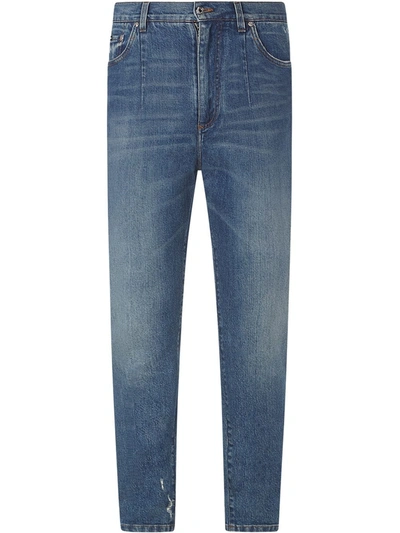 Shop Dolce & Gabbana Straight-leg Jeans In Blue