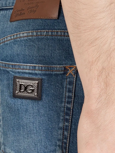 Shop Dolce & Gabbana Straight-leg Jeans In Blue