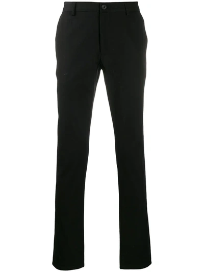 Shop Burberry Slim-fit Chinos In Black