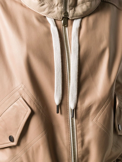 Shop Brunello Cucinelli Cinched Waist Jacket In Neutrals