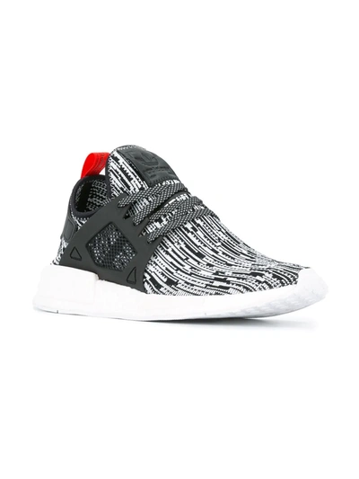 Shop Adidas Originals Nmd_xr1 Primeknit "glitch Camo" Sneakers In Black
