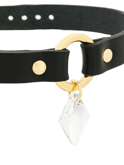 Shop Absidem Swarovski Detail Choker In Black