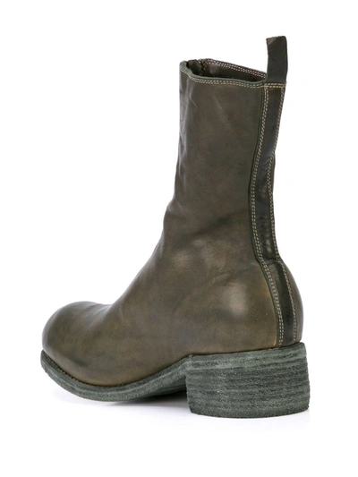 Shop Guidi Ankle Length Boots In Green