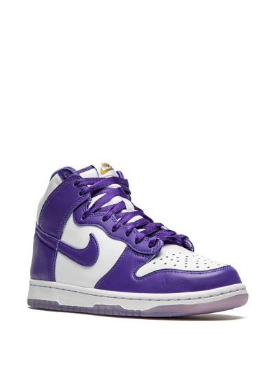 Nike Dunk High Sneakers In White