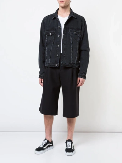 424 Trucker Denim Jacket In Black
