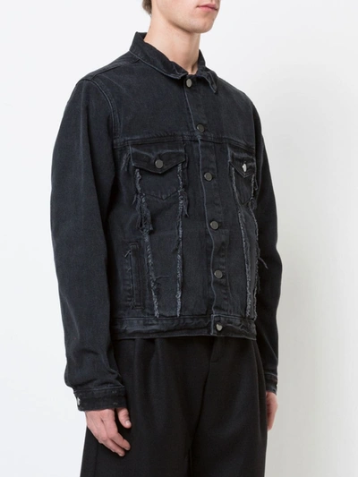 424 Trucker Denim Jacket In Black